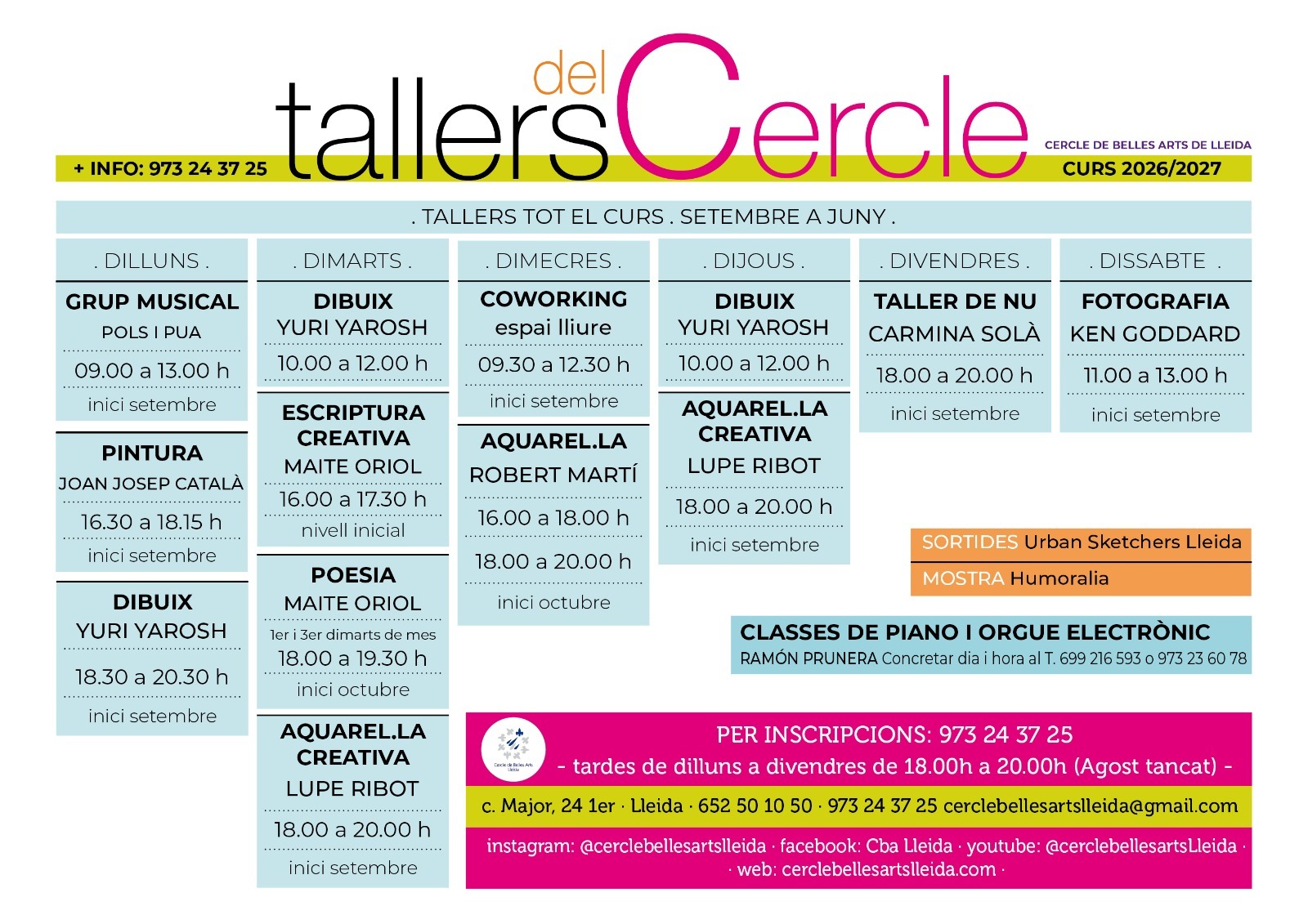 tallers cercle belles arts